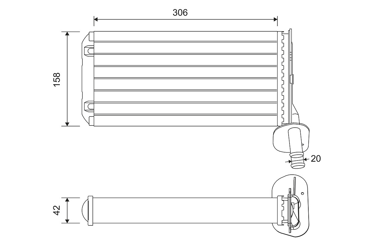 VALEO Fűtőradiátor 811519_VALEO